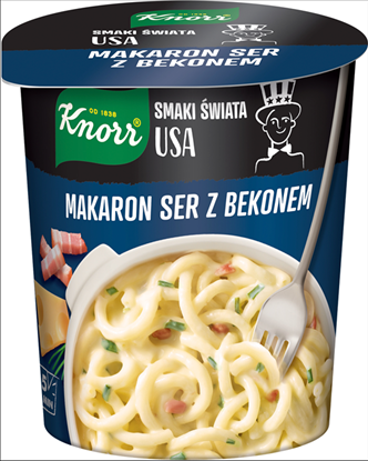Picture of DANIE KNORR MAKARON Z SOSEM SEROWYM I BEKONEM USA 71G KUBEK