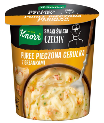 Picture of DANIE KNORR PUREE Z CEBULA I GRZANKAMI CZECHY 56G KUBEK